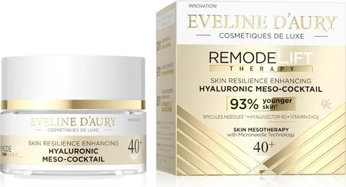 Eveline D'Aury RemodeLift Therapy Hyaluron-Meso-Cocktail zur Verbesserung der Hautelastizität 40+, 50 ml