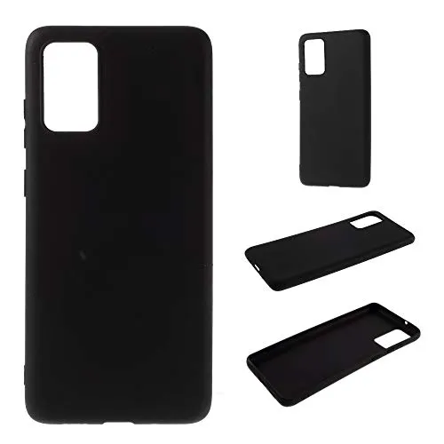 CoverKingz Silikon Handyhülle kompatibel mit Samsung Galaxy S20+ [6,7 Zoll] – Slim Handycase Soft Cover Bumper - Gummi Hülle Matt Schwarz