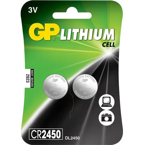 GP Batteries CR 2450 (2 Stk., CR2450, 600 mAh) (0602450C2)