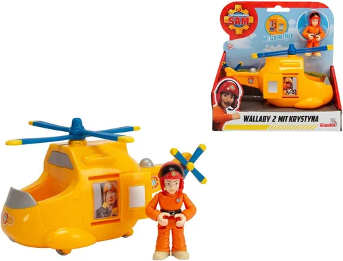 SIMBA Spielzeug-Feuerwehr Spielfahrzeug Helikopter Feuerwehrmann Sam Junior Wallaby 2 109252582