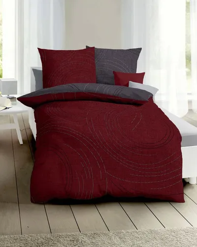 kaeppel Bettwäsche Jaro 135 x 200 cm in rot von Kaeppel