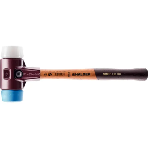 HALDER SIMPLEX Schonhammer Ø 80 mm – TPE-soft & Superplastik - Hämmer für präzises Arbeiten mit einem weichen TPE-soft-Einsatz, der abriebfrei ist und ideal für empfindliche Oberflächen. Das Tempergussgehäuse sorgt für hohe Bruchsicherheit.