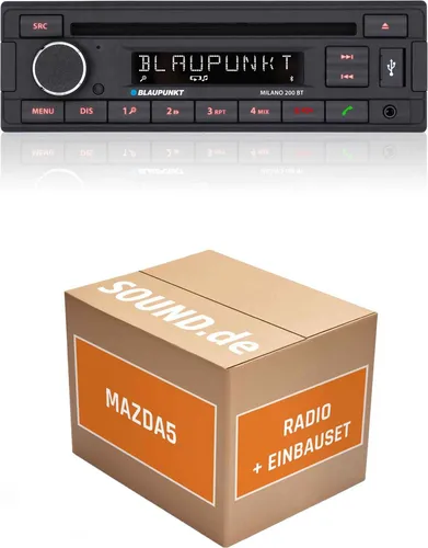 Blaupunkt Milano 200 BT Autoradio Einbaupaket für Mazda5 CW