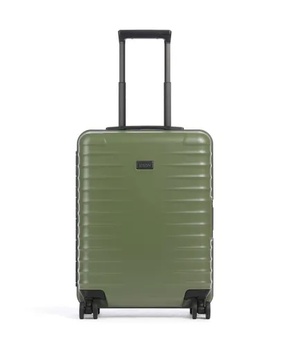 TITAN Overseas Trolley S20 4-Rollen - Forest Green - Trolley in Handgepäckgröße mit innovativer, kratzresistenter Polycarbonat-Schale und TSA-Sicherheitsschlössern. Ideal für Reisen auf höchstem Niveau – Qualität und Design Made in Germany.