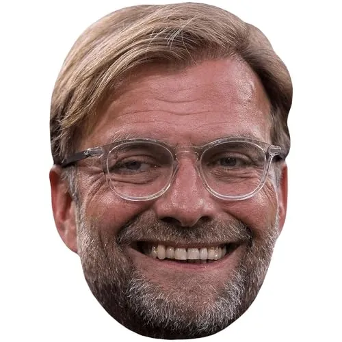 Jürgen Klopp (Smile) Maske aus Karton von Celebrity Cutouts