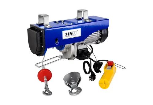 MSW Seilwinde 990Kg Elektrische Hebezug Winde 230V - Seilwinde für schwere Lasten bis 990 kg, ideal für Baustellen und Werkstätten, leistungsstark und zuverlässig bei 230 V.
