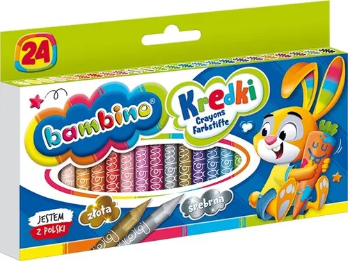 Kredki 24 Farben Bambino in Schachtel - MAJEWSKI KRE24/BAMP ST. MA 5903235000218