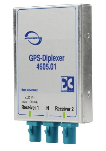 ATTB 4605.01 GPS Verteiler (GPS), Antennentechnik Bad Blankenburg, Verteilung eines GPS-Signals auf 2 Empfänger, 2-Fach-Diplexer für GNSS (GPS), Dienste: GNSS, GPS, Konnektoren: FAKRA(m) Z
