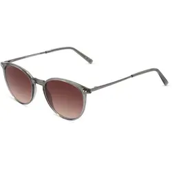 Marc O' Polo Eyewear 506183 Unisex-Sonnenbrille - Moderne Vollrand Panto-Sonnenbrille mit grauem Kunststoff-Gestell und braunen Gläsern, perfekt für stilbewusste Träger.