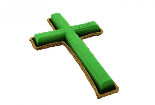  Kreuz - Nass-Steckmoos, 40 cm, Steckschaum, Steckmasse, Grab - Gesteck, Blumen