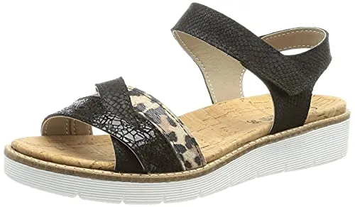 Comfortabel Damen 710031-01 Sandale, Schwarz, 39 EU