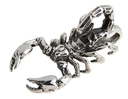 Skorpion Kettenanhänger aus 925 Silber - Eleganter Kettenanhänger in Form eines Skorpions, aus echt 925 Silber, nickelfrei und detailgetreu verarbeitet - perfekt für Damen, die einzigartigen Schmuck lieben.