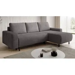 Ecksofa RIMINI Cord Grau von M-Punkt