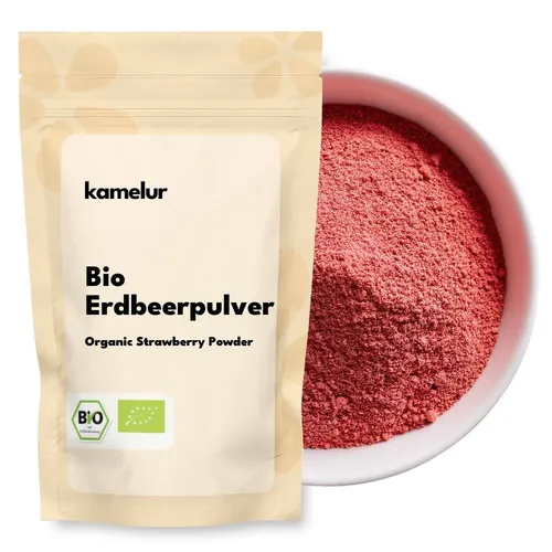 250g BIO Erdbeerpulver Fruchtpulver Erdbeere gefriergetrocknet 108 EUR/kg
