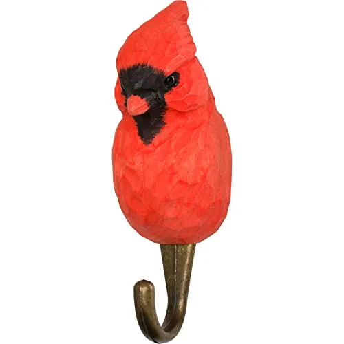 Wildlife Garden DecoHook Cardinal Kleiderhaken - Deko-Objekte für Ihren Garten, handgefertigter Kleiderhaken im Vogeldesign, der Ihrem Außenbereich eine lebendige Note verleiht.