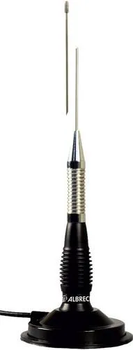 Albrecht ML-130 CB Magnetantenne 115 cm - Funkgeräte Antenne mit 115 cm Länge, ideal für Mobil- und Fahrzeugfunkgeräte, sorgt für optimalen Empfang und Kommunikation.