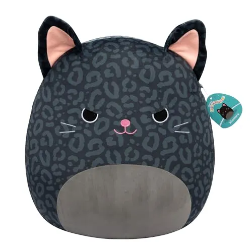Squishmallows SQCR06735 - Xiomara der Panter 40 cm, superweiches Kuscheltier für unvergessliche Abenteuer und Spielspaß