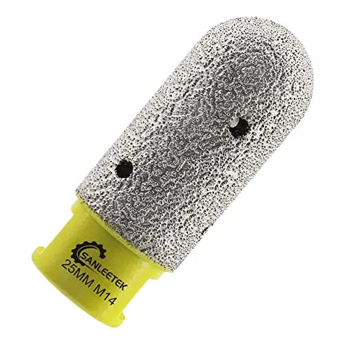 Diamant Fingerfräser 25mm SANLEETEK Vergrößern Schleifen Formgebung Trimmen Vorhandener Löcher in Fliese Porzellan Keramik Marmor Granit Kunststein M14 Gewinde