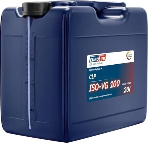 EUROLUB CLP ISO-VG 100 Industriegetriebeöl, 20 Liter - Getriebeöle für optimale Schmierung und Schutz von Industriegetrieben, bietet hervorragende Leistung und schützt vor Verschleiß.