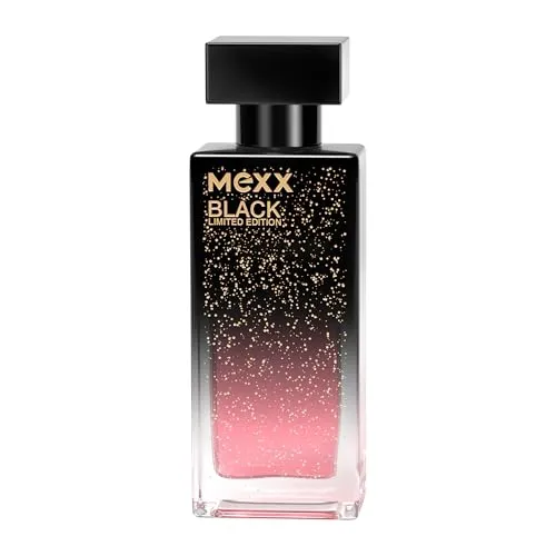 MEXX Black Limited Edition Eau de Toilette für Frauen, feminin-floraler Amberduft, 30 ml