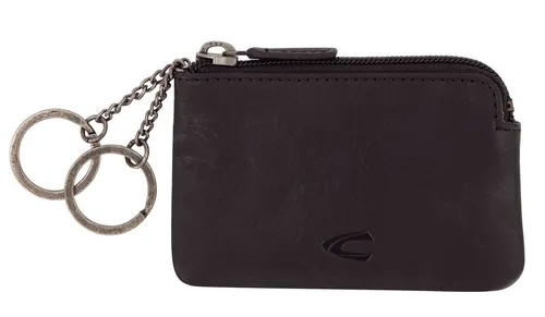 camel active Schlüsseltasche Como - Schlüsseltasche aus Leder, mit praktischem Zipperfach und 2 Schlüsselringen für sichere Aufbewahrung von Schlüsseln und Geld, ideal für den Alltag.