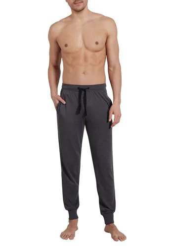 GÖTZBURG Schlafhose GÖTZBURG Herren Lange-Hose grau melange (1-tlg)