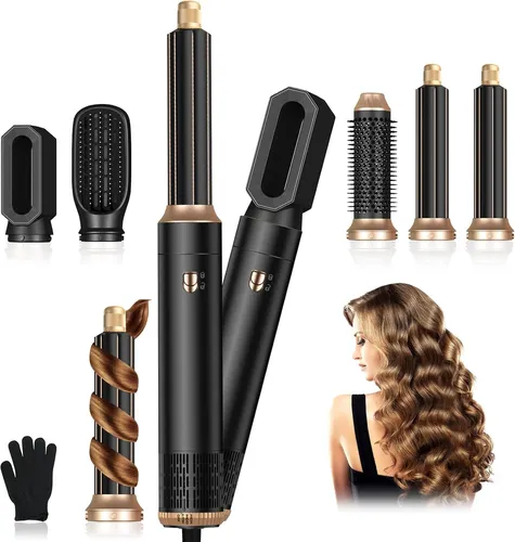 Journeyside 5-in-1 Airstyler Set 1000W, Professioneller Warmluftbürste