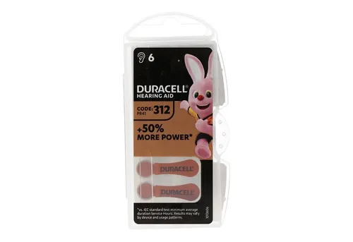 Duracell Duracell Hörgerätebatterie DA 312 AC Zn/Luft 1,4Volt 160mAh Batterie, (1,4 V)