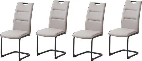 HTI-Living Schwingstuhl DannyC PU Cappuccino in blau von HTI-Line