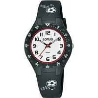 Lorus Jungen Analog Quarz Uhr RRX45GX9 mit Silikon Armband - Armbanduhren für Jungen mit Leuchtbeschichtung für gute Ablesbarkeit im Dunkeln und flexiblem, wasserdichtem Silikonband für maximalen Tragekomfort.
