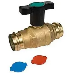 Giacomini Kugelhahn 28mm R851VY mit Pressanschluss - Sanitärinstallation, hochwertiger Kugelhahn mit Flügelgriff für einfache Handhabung und zuverlässige Abdichtung.