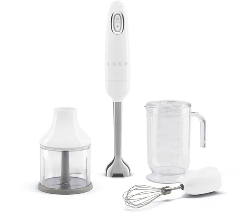 Smeg HBF03WHEU Stabmixer im Retro-Design in silber von Smeg