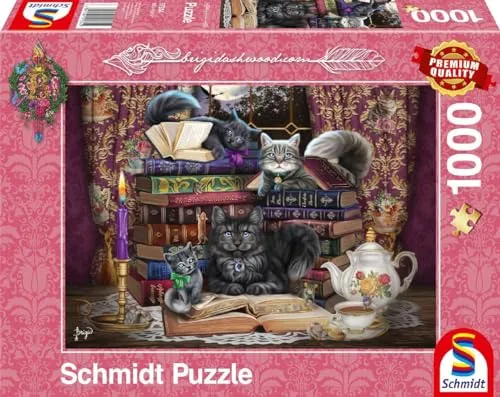 Puzzle 1000T Märchenstunde mit Katzen