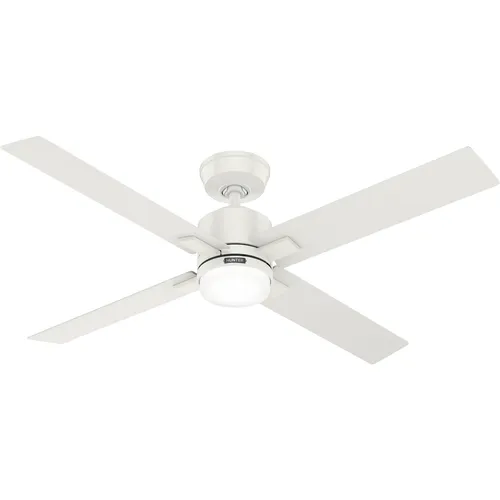 Hunter Fans DC Deckenventilator Mila Weiss mit LED - Modernes Design, leise mit nur 44 dB und inklusive Fernbedienung für einfachen Komfort. Ideal für jeden Raum.