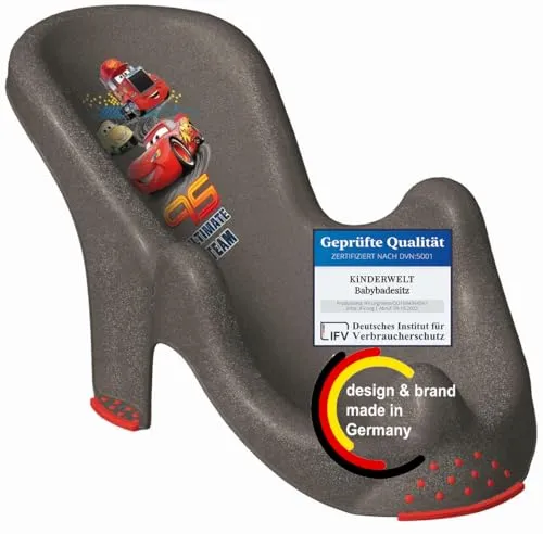 Anatomischer Premium Babybadesitz Disney Cars metallic Badesitz Baby Badewannensitz