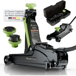 Juskys Wagenheber 2,5 t mit Transportbox von Juskys