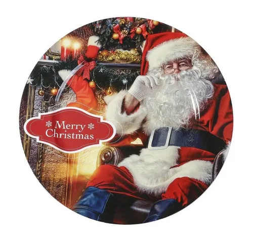 MAGIC by Inge Dekoteller, Dekoteller Kunststoff Santa Claus - Motiv 33cm bunt