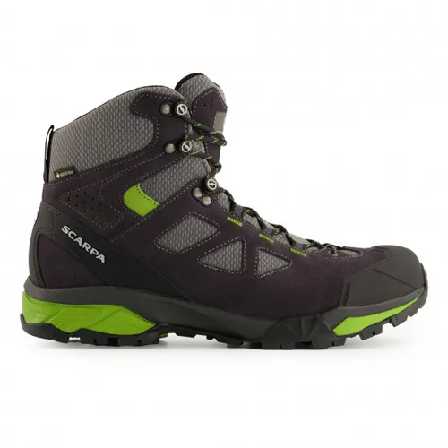 Scarpa ZG Lite GTX Dark Gray/Spring (43,5) - Wanderschuhe mit wasserdichter Gore-Tex Membran, ideal für leichte Trekkingtouren. Leichtgewichtiger Komfort dank Suede und Synthetik, perfekt für sportliche Abenteuer.