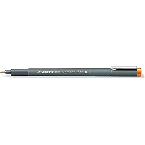 Staedtler 308 03-4 VE Pigment Liner - Fineliner mit 0,3 mm Linienbreite, wasserfest und lichtbeständig, ideal für kreative Projekte und Dokumente