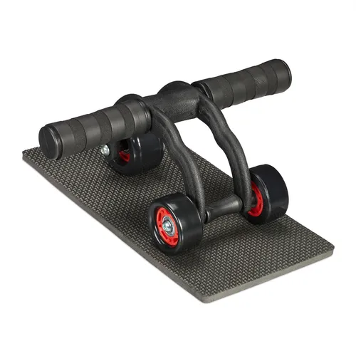 Bauchroller Bauchtrainer mit Matte Abs Roller Bauchmuskeltrainer Fitnessrolle