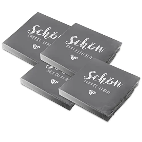 Papierservietten Grau von itenga