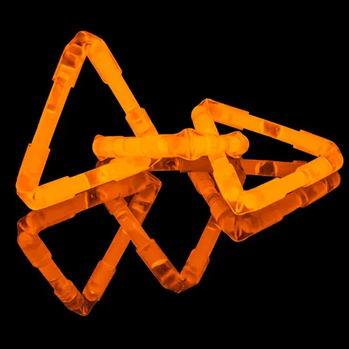 KNIXS 50 Stück Micro Mini Knicklichter Vorteilspack - orange, Party / Angelsport