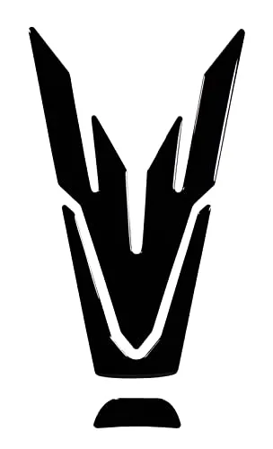 BIKE-label Tankpad 3D Motorradaufkleber Schwarz kompatibel mit Yamaha MT-125 X507904