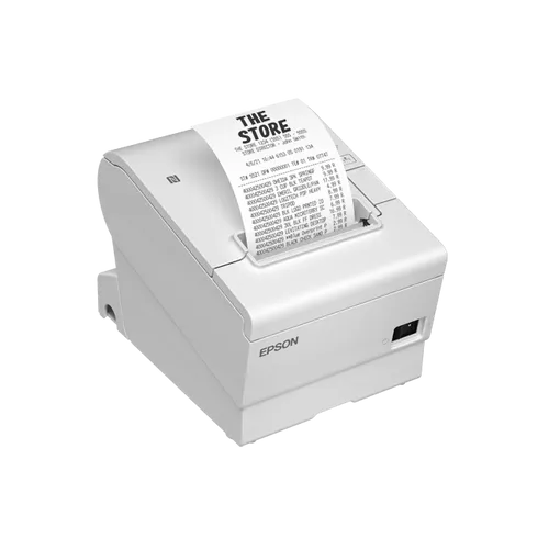 Epson TM T88VII (111) - Belegdrucker - Thermozeile - Rolle (7,95 cm) - 180 x 180 dpi - bis zu 500 mm/Sek. - USB 2.0, LAN, seriell, USB 2.0-Host - Cutter - weiß