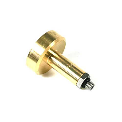 DISH Tankadapter M10 (10 mm x 1,5 mm) lang, Messing mit Edelstahlanschluss L76 mm