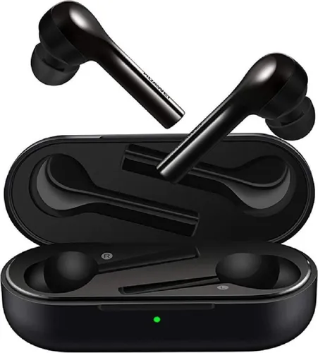 Huawei FreeBuds Lite - True Wireless Kopfhörer Schwarz - Kabellose In-Ear Kopfhörer mit beeindruckendem Sound und bis zu 10 Stunden Spielzeit durch das Ladeetui. Ideal für Musik und Anrufe, spritzwassergeschützt nach IP54.