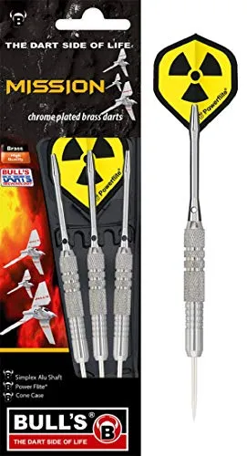 BULL'S Mission Steel Dart, Silber, 23g