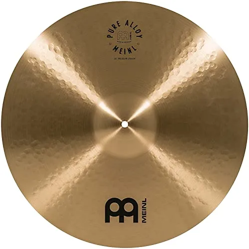 Meinl Cymbals Pure Alloy Crash Medium 20 Zoll - Becken – Kraftvoller Klang mit hohem Sustain, ideal für alle Musikstile und Drummer. Genießen Sie die mühelose Ansprache und den warmen, weichen Klang.