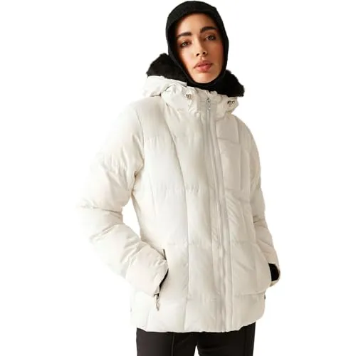 Dare2b Women's Glamorize Jk Damen‑ Glamourize VI Skijacke, Egret, 38