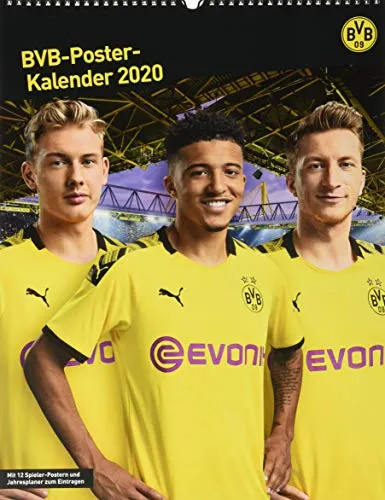 Borussia Dortmund Posterkalender 2020 34x44cm